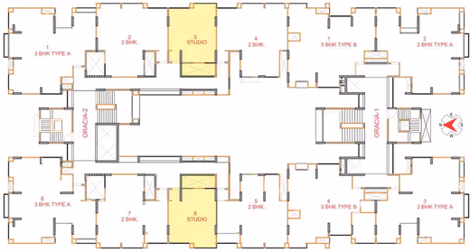 Apollo DB City – Studio apartment – Plan B floor plan