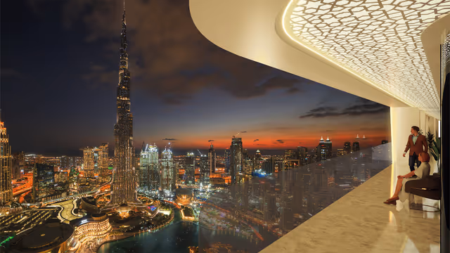 Bayz 101 – apartment balcony with views over Business Bay