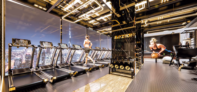 Bayz 101 – indoor gym and fitness area