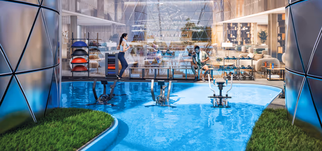 Diamondz by Danube – aquatic gym with in-water training stations