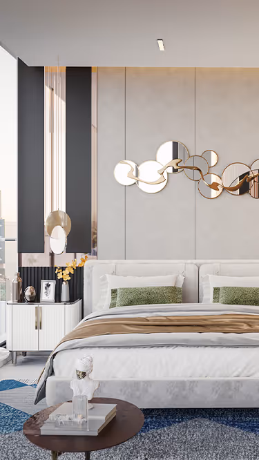 Elitz 2 – furnished bedroom interior, developer render