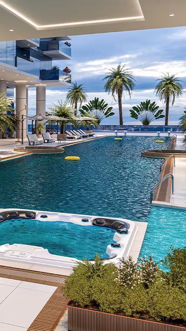 Elitz 2 – poolside deck on the podium level