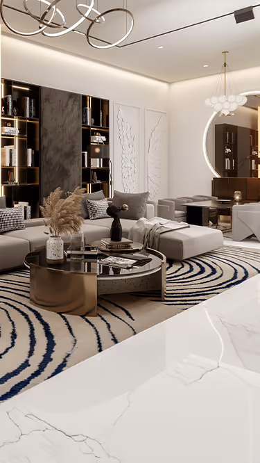 Elitz by Danube – living and dining space with balcony access