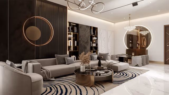 Elitz by Danube – furnished living room interior