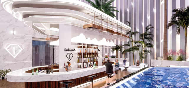 Fashionz by Danube – rooftop pool lounge and restaurant
