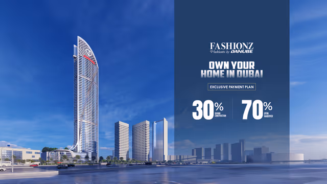 Fashionz by Danube – wide render of the FashionTV-branded tower
