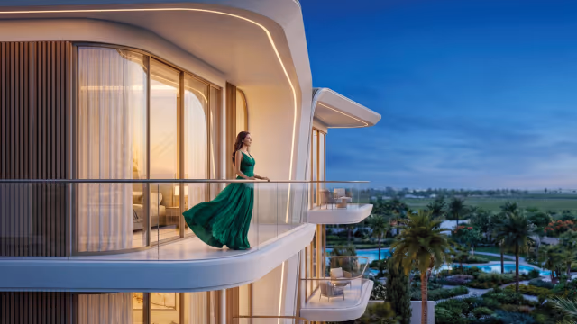 Greenz by Danube – balcony and outdoor seating render