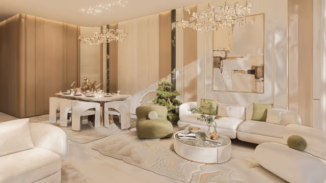 Greenz by Danube – living and dining area interior