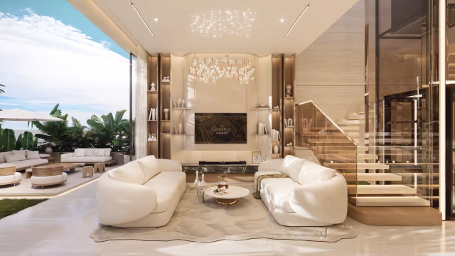 Greenz by Danube – furnished living room interior