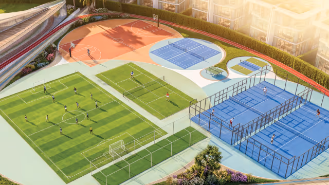 Greenz by Danube – sports hub courts
