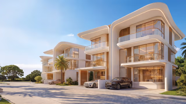 Greenz by Danube – townhouse elevation render