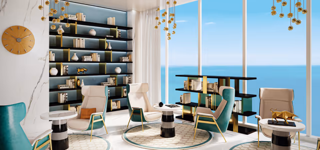 Oceanz 3 – residents' library and reading lounge