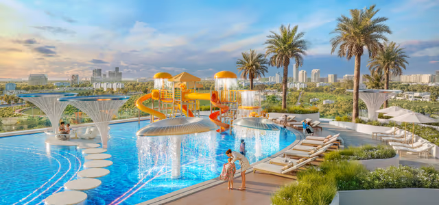 Serenz by Danube – kids' aqua park with slides and splash features
