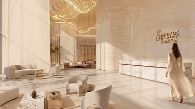 Serenz by Danube – double-height grand entrance lobby