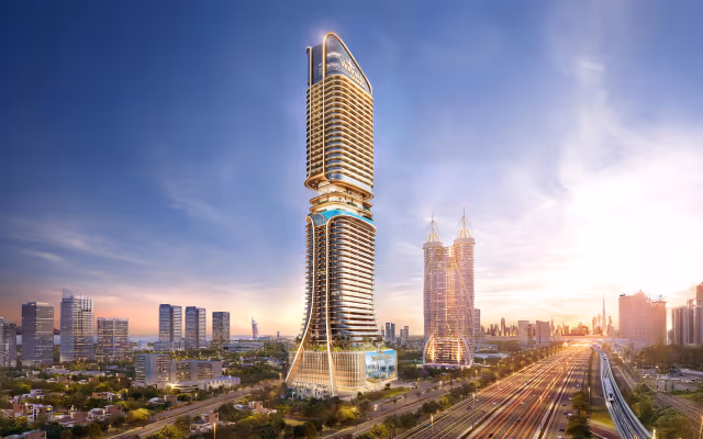 Shahrukhz by Danube – 55-storey office tower rising over Sheikh Zayed Road