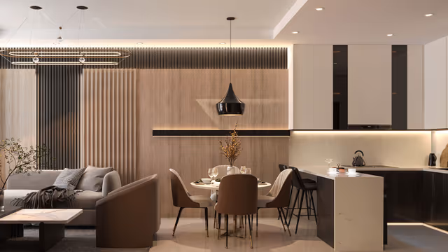 Viewz by Danube – 1-bedroom apartment lounge