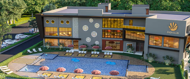 DB Pride – Club ZAZA clubhouse and swimming pool deck