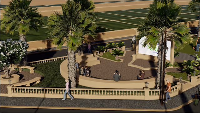 Emerald Nirvana – open-air amphitheatre in the community green
