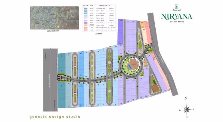 Emerald Nirvana – master layout plan