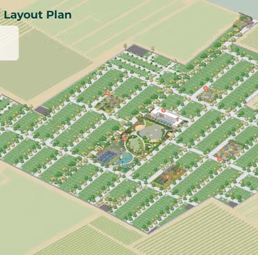 Godrej Greenview Estate – layout plan of the 46-acre plotted development